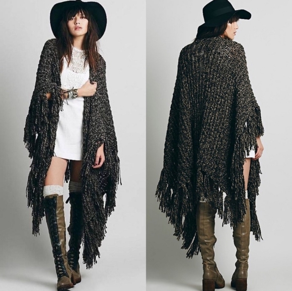 Free People Accessories - Free People Shaggy Ruana Shawl